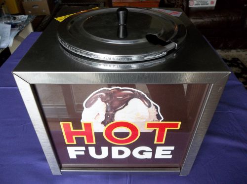 GOLD MEDAL MODEL 2200 HOT FUDGE WARMER &amp; INSERT - OR USE FOR NACHO CHEESE EXCLNT