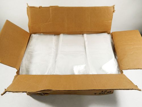 Case of (9000) clear poly 4.5&#034; x 9.75&#034; bags ^ new retail merch storage packing for sale