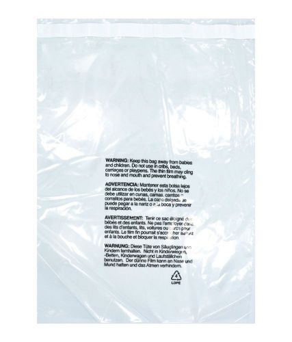 Uline Suffocation Bags Resalable Suffocation