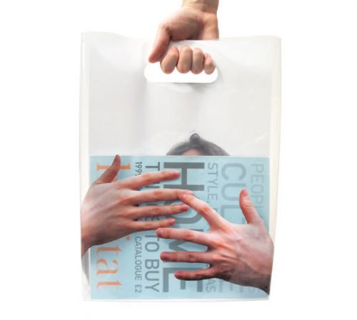 500pcs customized plastic merchandise bags 20*30cm/8*12inch designyour own  logo for sale