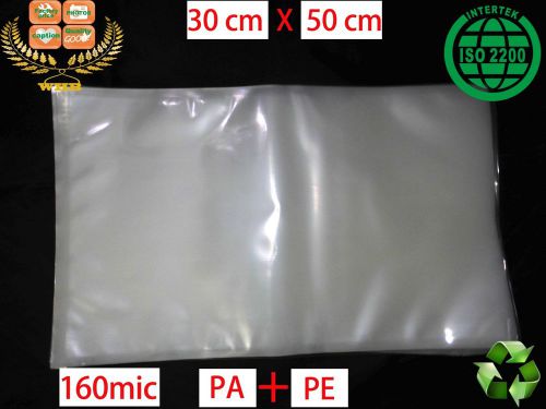 14 WHB 30x50cm 160 mic or 6 mil PA+PE clear bags Slide unsealed packing bags