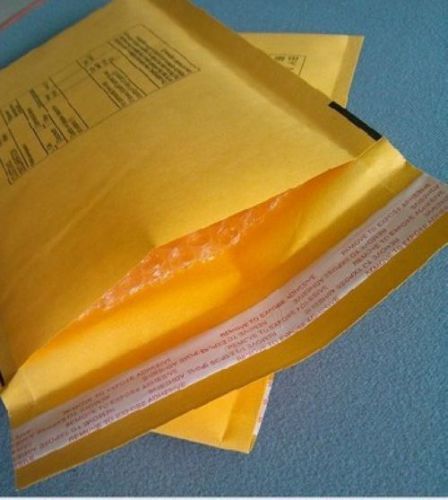 100 Pieces SMALL SELF SEAL KRAFT BUBBLE MAILERS PADDED ENVELOPES 4&#034; x 6&#034;