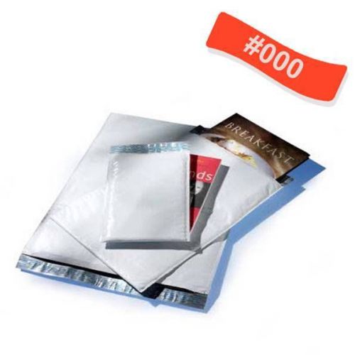 1000 #000 4x8 Poly Bubble Mailers Padded Envelopes Bag 4&#034; x 8&#034;