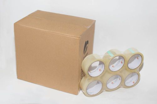 36 Rolls Clear Carton Sealing Packing Tape, 2mil 2&#034; x 55 Yards