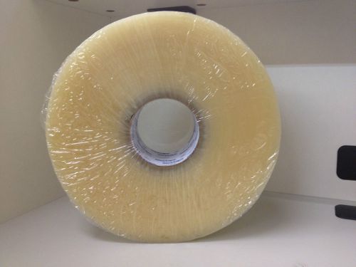 (6) rolls tape  machine length 2&#034; x 1500yds  clear carton sealing  48mm x 1372m for sale