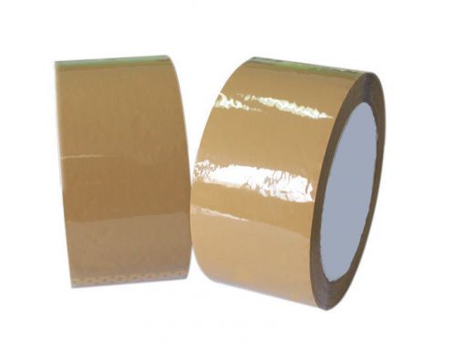 6 Rolls 3&#034;X90y  Strong Carton Sealing Tape &amp; Storage Packaging Tape (Tan)