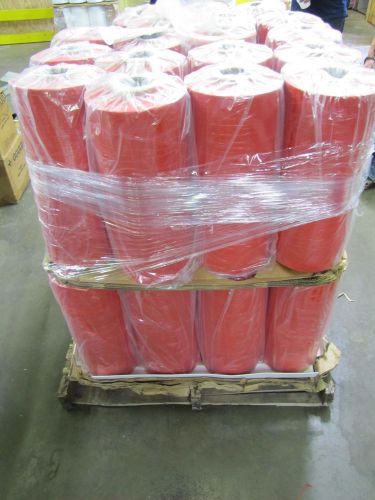 Lot of 38 20&#034;x5000&#039; red 80ga 80 gauge shrink wrap stretch film pallet wrap for sale