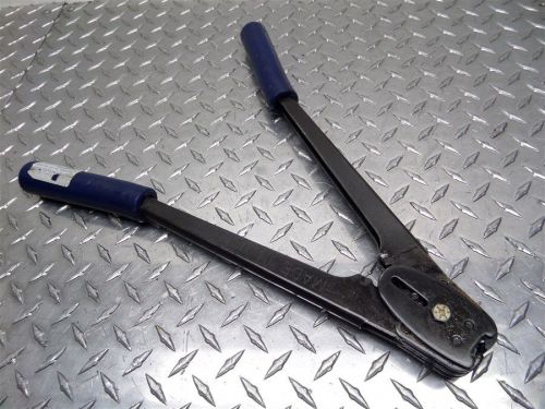 1/2&#034; capacity plastic metal strap crimping sealing tool made in u.s.a for sale