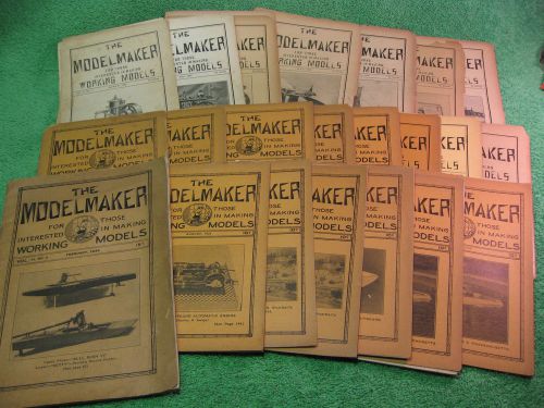 MODELMAKER WORKING MODELS ANTIQUE MACHINIST TOOLMAKER BOOKS 1925-1934 MISC. NEAT