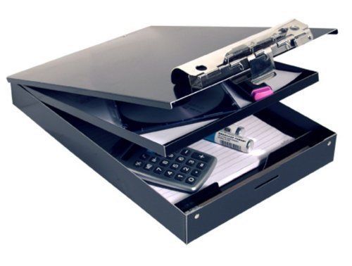 Saunders Recycled Aluminum Cruiser-Mate Storage Cliboard Desktop Black #21117