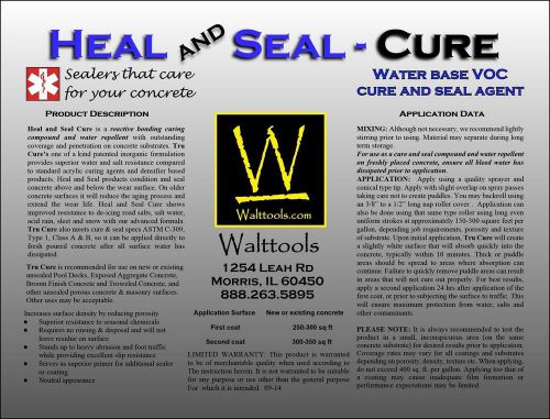Heal and Seal CURE- Concrete Sealer 5 gl