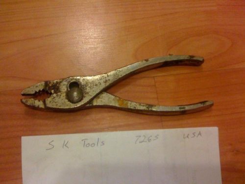 VINTAGE S K TOOLS 7265 Forged in USA Slip Joint Pliers channel Lock
