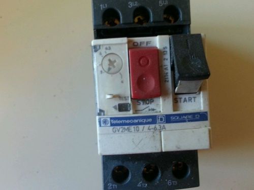 Telemecanique contactor switch gv2mek10/ 1-2,4-56 3 a for sale