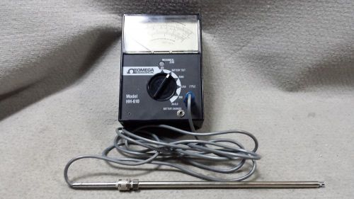 Omega HH-610 Printing / Logging Thermometer with Probe