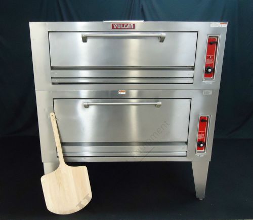 VULCAN GAS COMMERCIAL DOUBLE DECK BAKERY / PIZZA OVEN EXCELLENT! STAINLESS! BAKE