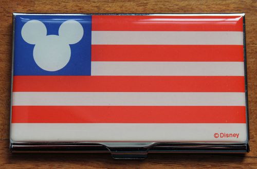ACME Studio Business Credit Card Case Mickey Mouse American Flag RARE