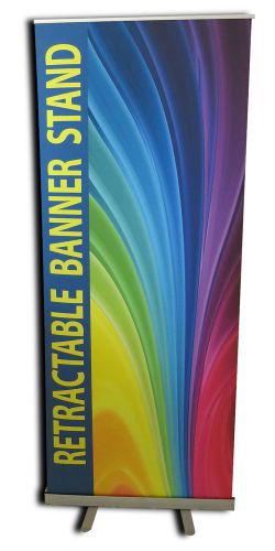 Retractable roll up banner stand 33&#034; x 79&#034; with your print for sale