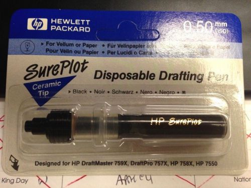 Hewlett Packard Disposable Drafting Pen 0.50 MM Ceramic Tip BLACK For HP