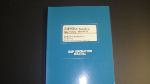 Okuma OSP-7000G, 700G Operation Manual