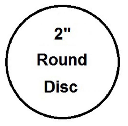 2&#034; Round High Gloss Aluminum Sublimation Blank Disc- Lot of 50PCs