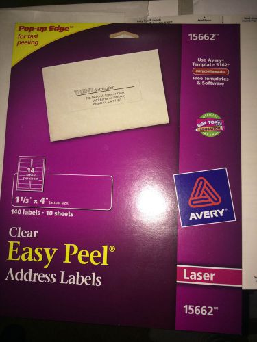 Avery® Easy Peel®  Address Label - 1.33&#034; x 4&#034;