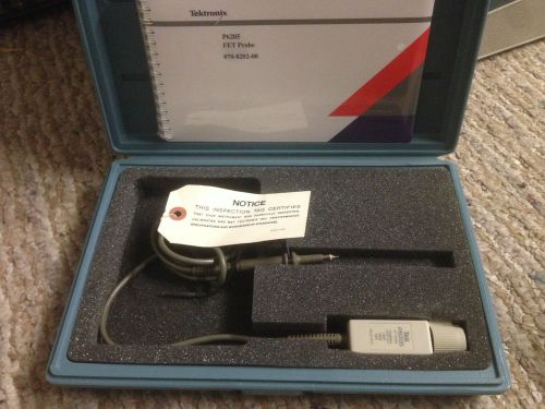 TEKTRONIX P6205 750MHz FET PROBE WITH CASE / INSTRUCTIONS
