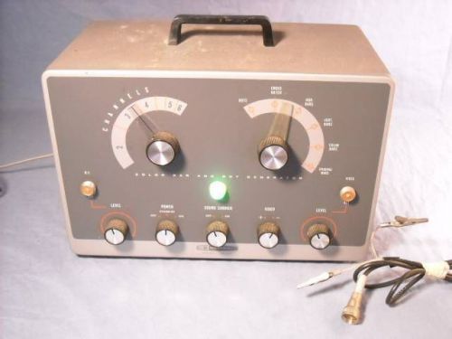 VINTAGE HEATHKIT 1G-62  COLOR BAR AND DOT GENERATOR, POWERS UP, W/ CABLE