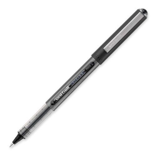 uni-ball Vision Stick Micro Point Roller Ball Pens, 4 Black Pens