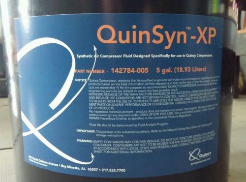 Quinsyn-xp 5 gallon synthetic air compressor oil #142784-005 *free shipping* for sale