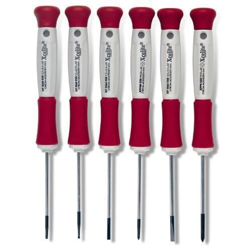Xcelite XP600 6-Piece Precision Slotted and Phillips Screwdriver Set New