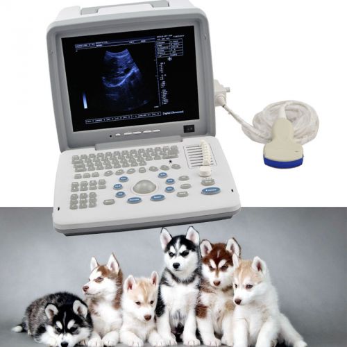 Veterinary portable ultrasound machine scanner + micro-convex probe +3d for sale