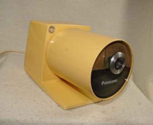 Vintage yellow panasonic electric pencil sharpener kp-22a mid century modern 60s for sale