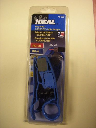 Ideal 45-605PrepPRO COAX/UTP Cable Stripper- NEW