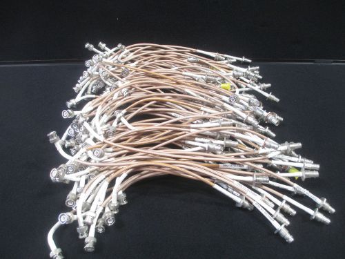 #k456 Lot of 100 BNC Male RF Coaxial Female Mount Cable Bulkhead Connectors