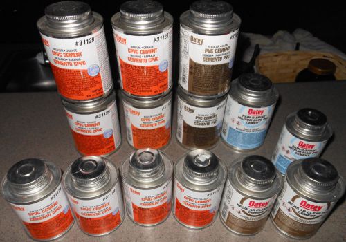 14 cans of cpvc and pvc cement for sale