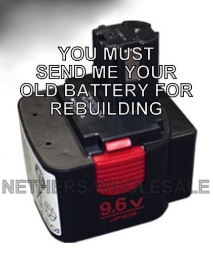 Rebuild service  max usa jp409 9.6v  battery for rb395 rb392 rb515 rebar  tool for sale