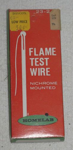 NEW/Old Vintage Homelab Flame Test Wire Nichrome Mounted 23-2 Barn Find Lab