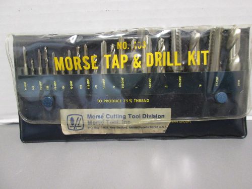 37104 MORSE TAP AND DRILL SET 4-48 - 1/2-20 NF