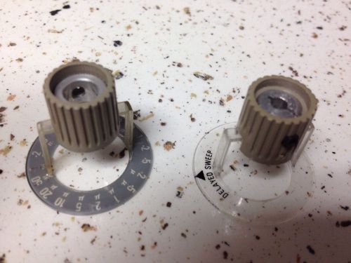 2 Knobs W/ Dial For Tektronix Oscilloscope - Delayed Sweep