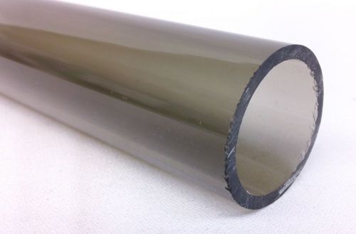 Clear Smoke Acrylic Extruded Plexiglas Tube - 2 inch OD x 72 inches long