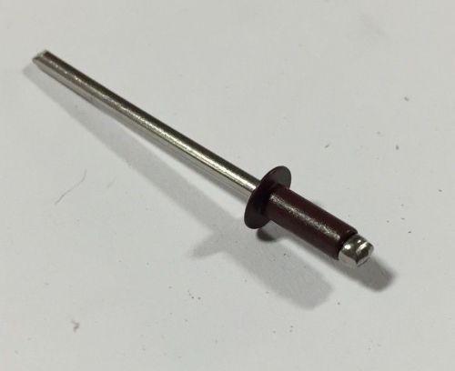 300 stainless steel 43 pop rivets 1/8&#034; x 3/16&#034; 250 pcs burgundy (02) for sale