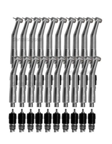 20pc dental high speed handpiece pushbutton standard with quick coupler 4h bak4 for sale