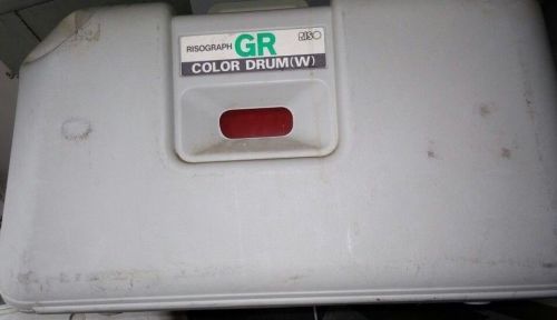 4 GENUINE RISO RISOGRAPH COLOR DRUMS, 7 BOTTLES OF INK, MASTERS
