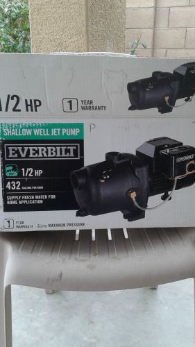 Everbilt 1/2 hp shallow well jet pump 1000026697 for sale
