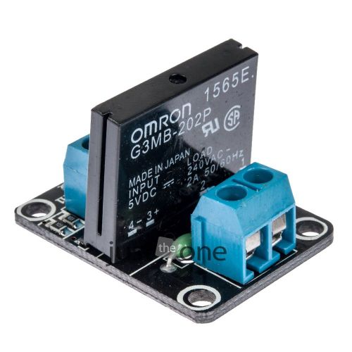 A03B 5V 1 Channel OMRON SSR 250V 2A Solid State Relay Module with Resistive Fuse