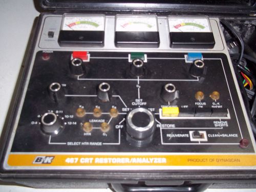 BK PRECISION 467 CRT PICTURE RESTORER ANALYZER TUBE TESTER