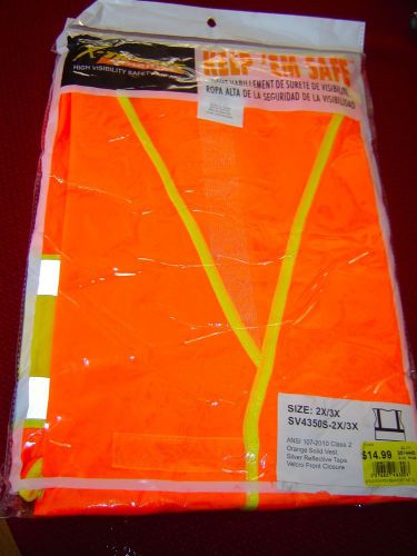 X-treme visibility safety vest -new in the package- size 2xl/3xl for sale