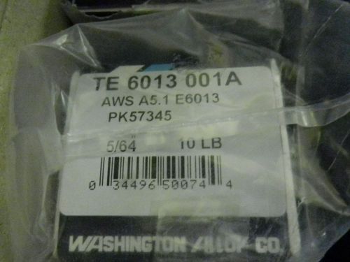 WASHINGTON ALLOY PREMIUM WELDING ELECTRODES TE 6013 001A  5/64&#034; 10 LBS AWS A5.1