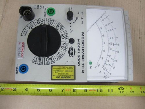 Aemc megohmmeter model 5000 us made electrical electrician tool for sale