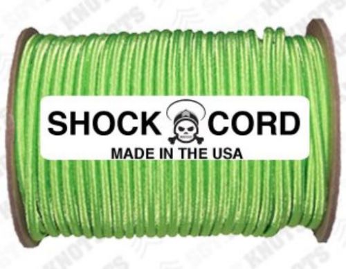 NEW SGT KNOTS? Shock Cord 1/4&#034; - Neon Green - 100 Feet